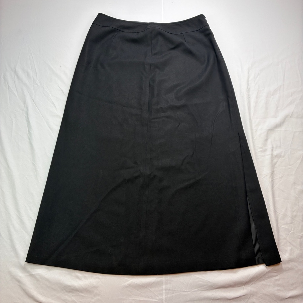 Talbots Wool Classic Black A-Line Skirt